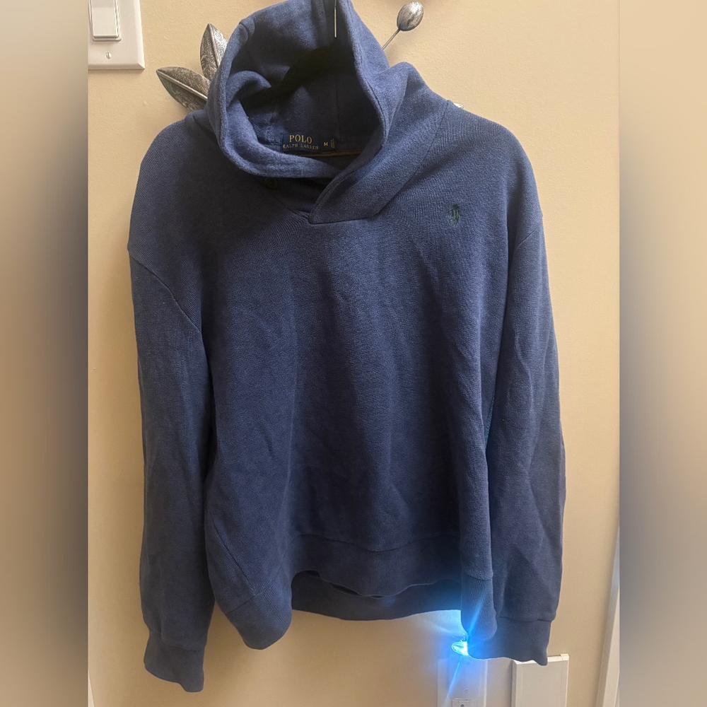 Polo by Ralph Lauren Men's Deep Blue Collared Sweater